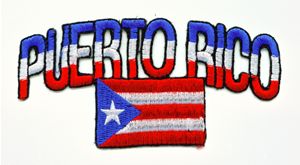 Bandera de Puerto Rico Bordado Puerto Rico